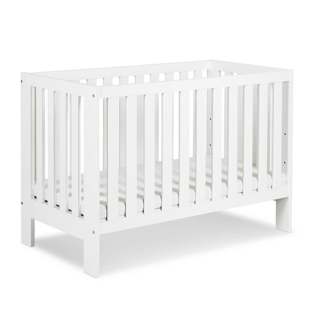 Crib Amelia II White 120x60 cm with Safery Rail