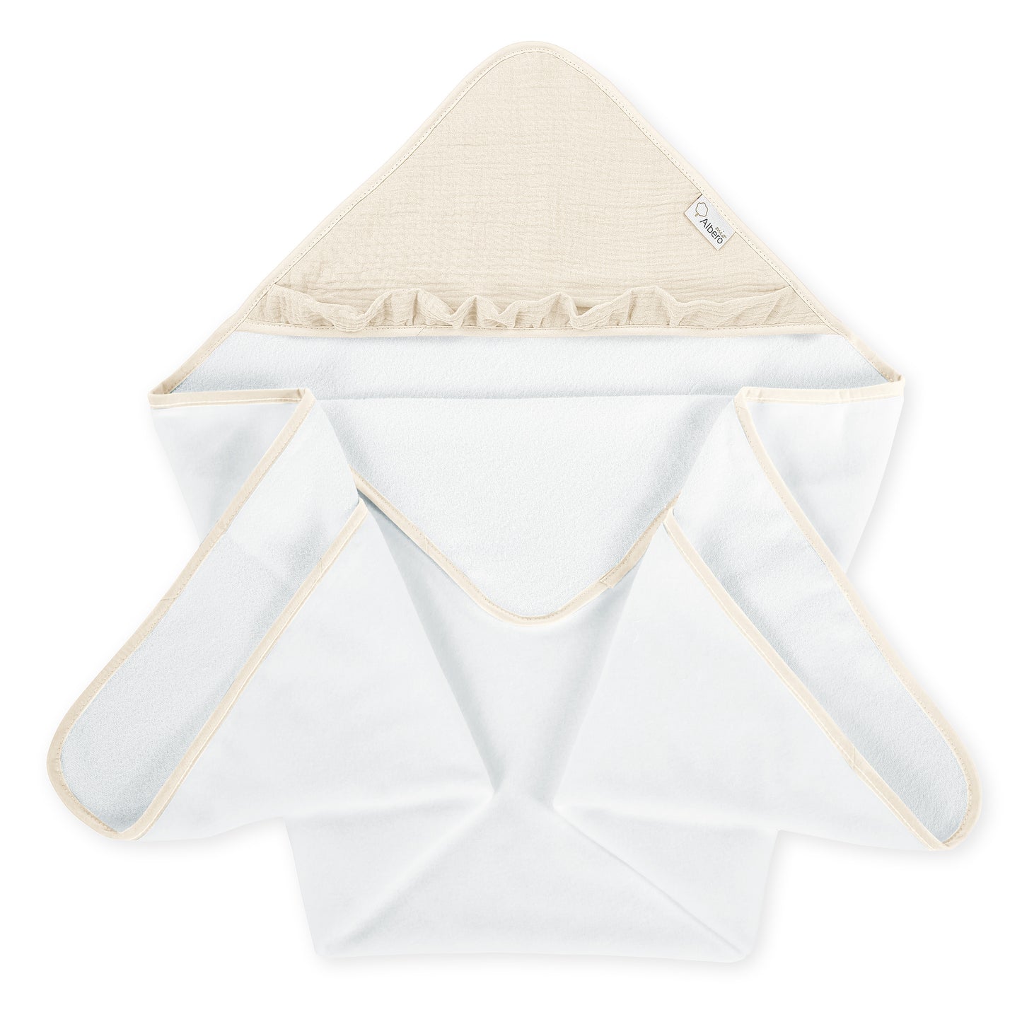 AlberoMio Bath Towel with Muslin Hood