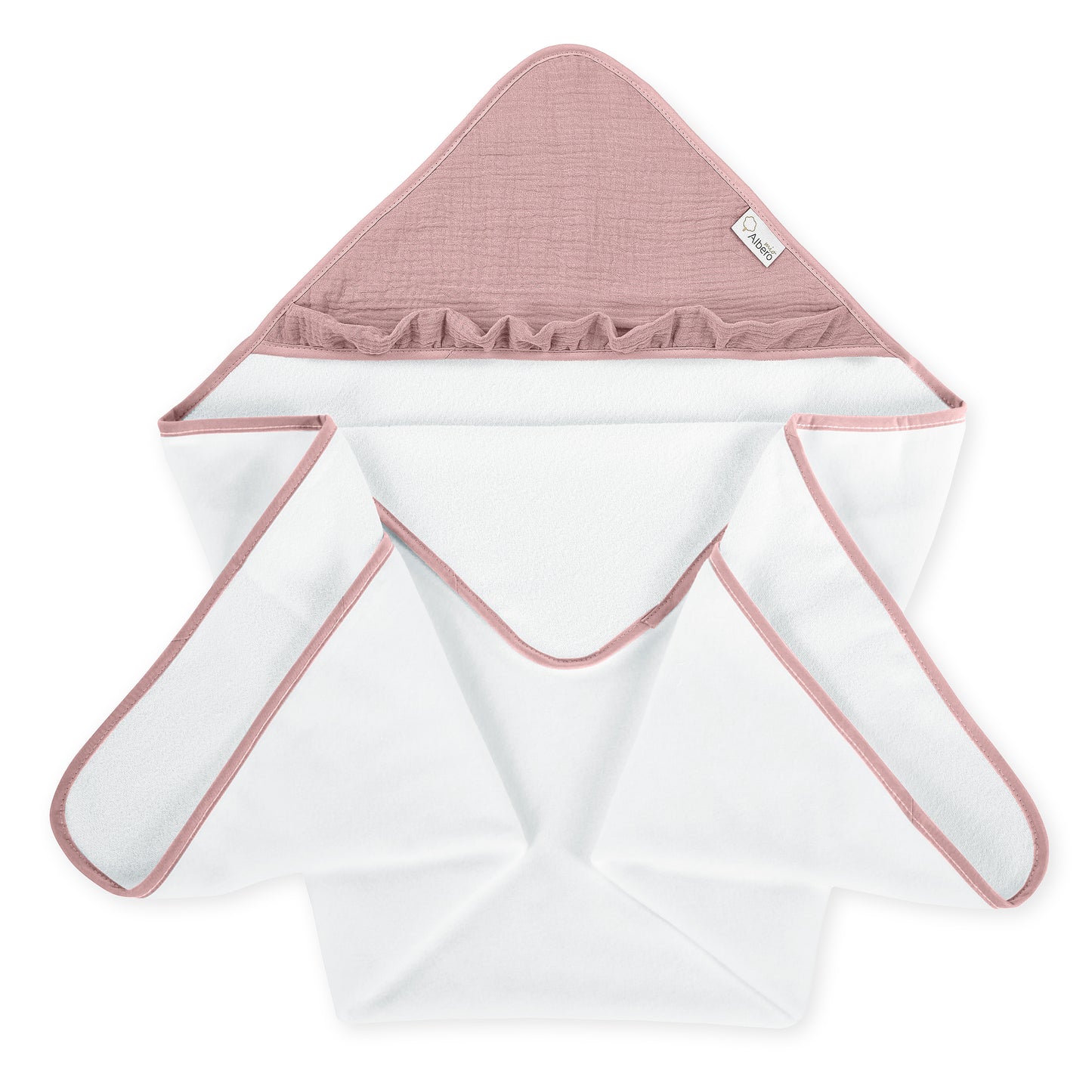 AlberoMio Bath Towel with Muslin Hood