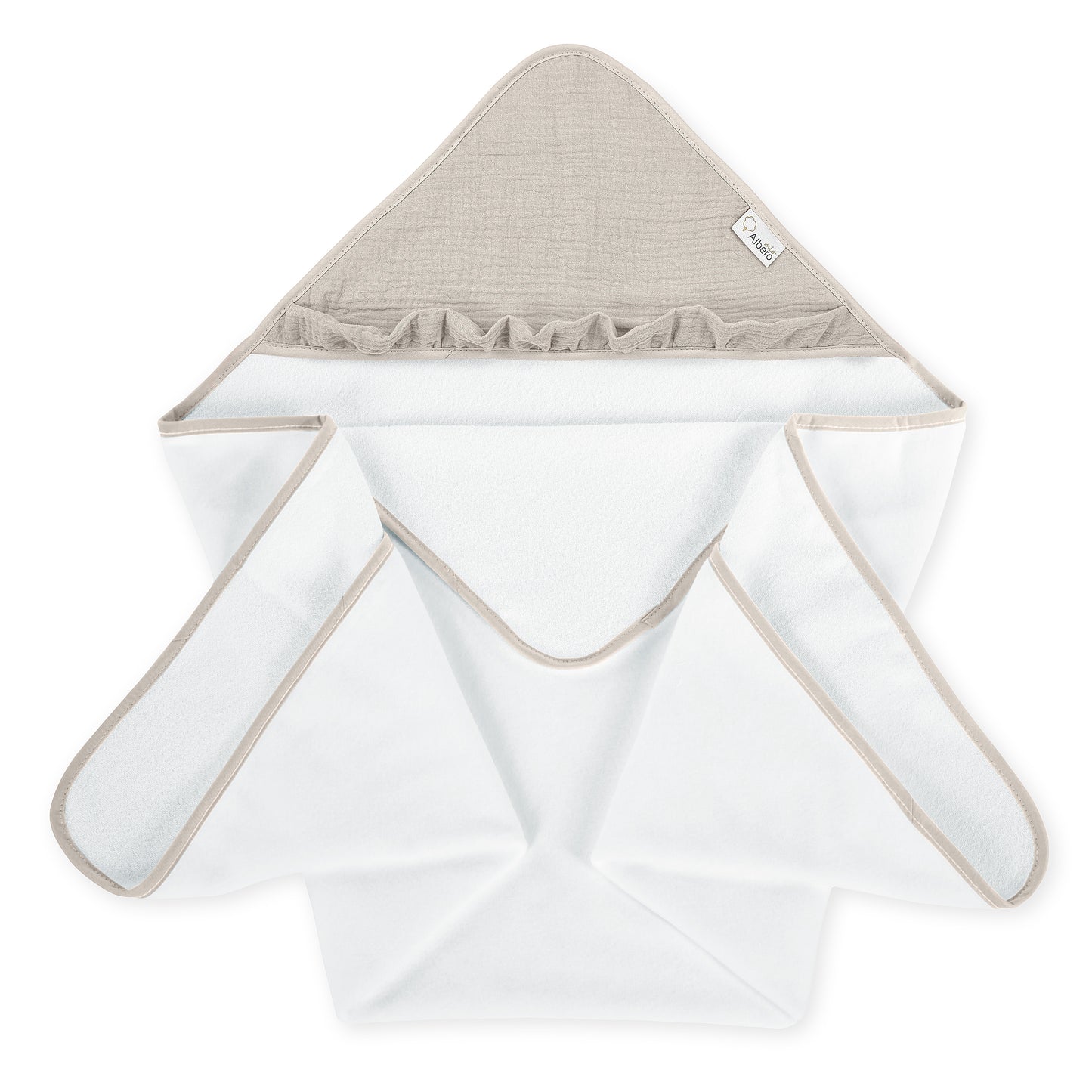 AlberoMio Bath Towel with Muslin Hood