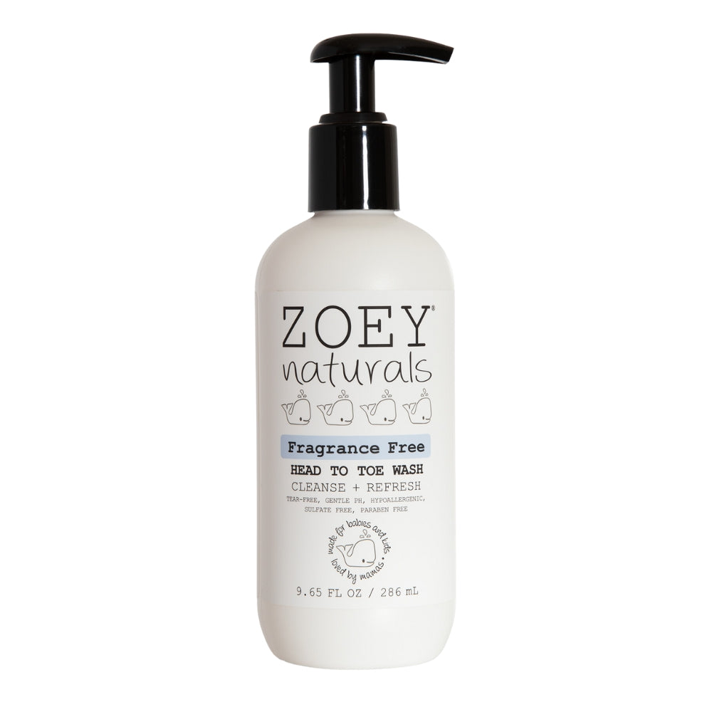Zoey Naturals Fragrance Free Head To Toe Wash