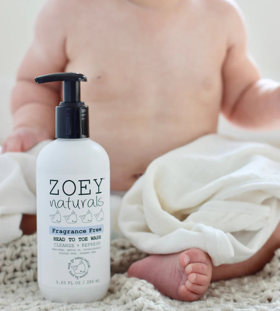Zoey Naturals Fragrance Free Head To Toe Wash
