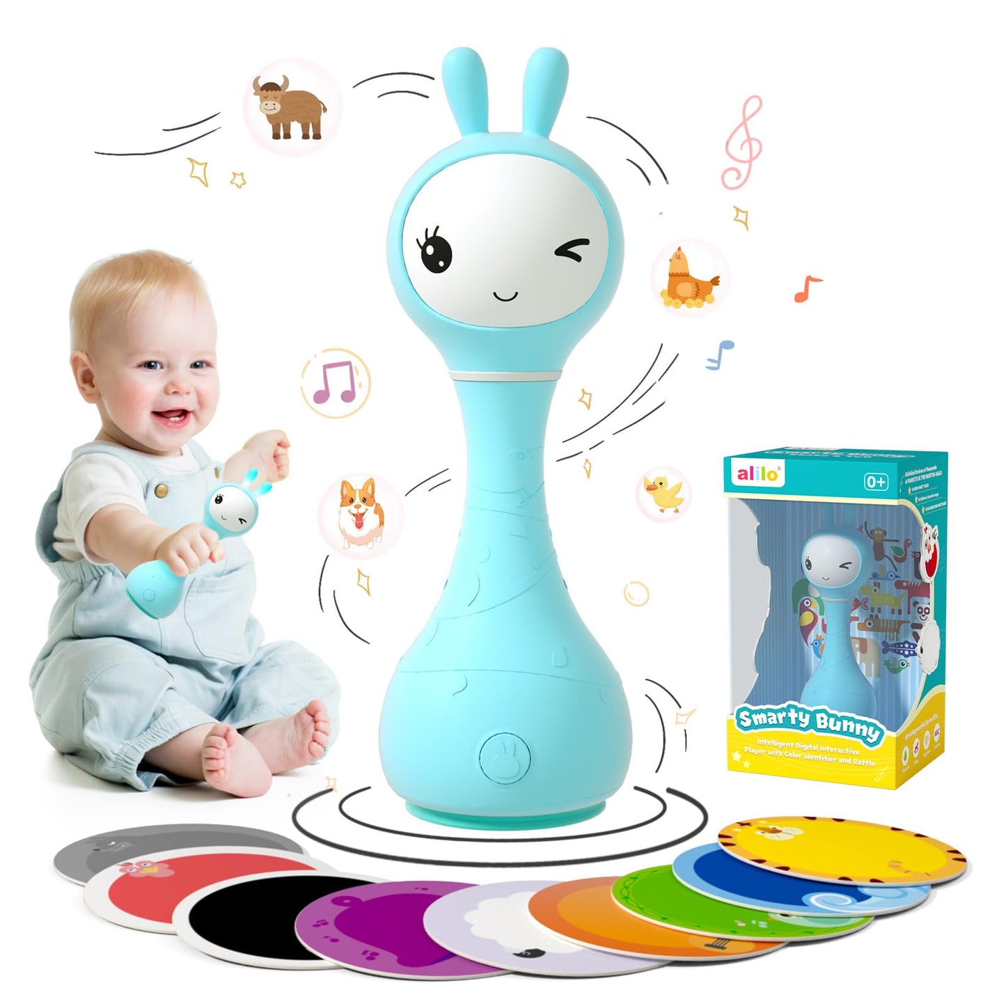 Alilo Smarty Smart Musical Baby Rattle & Nightlight