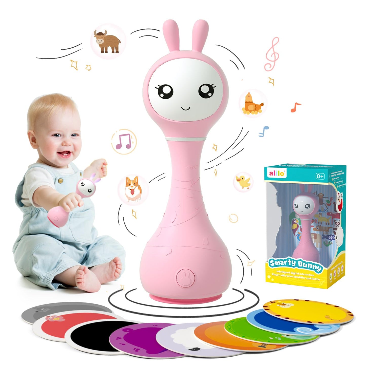 Alilo Smarty Smart Musical Baby Rattle & Nightlight