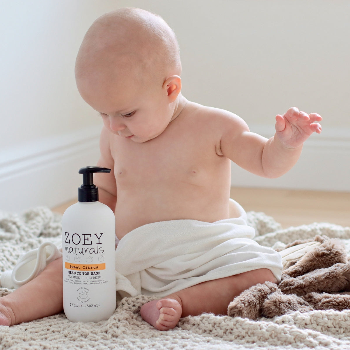 Zoey Naturals Sweet Citrus Head to Toe Wash