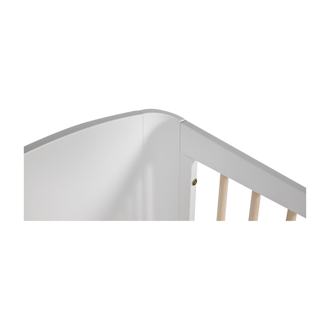 Cot Wave Collection White/Wax with Conversion Rail