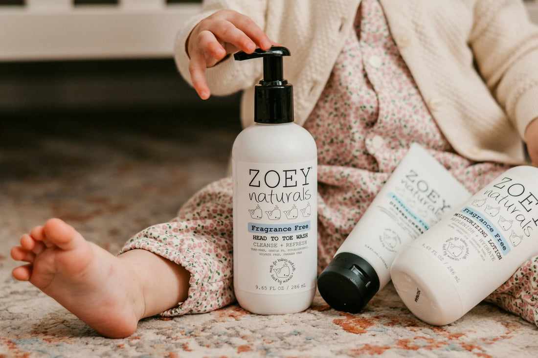 Zoey Naturals fragrance-free baby lotion for sensitive skin, available at iamspecial.ng in Nigeria