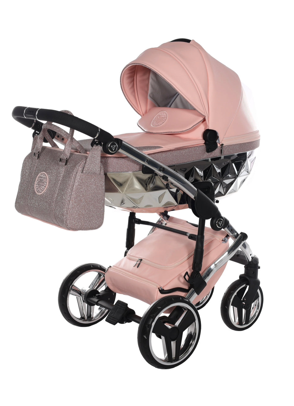 Exquisite Junama Hand Craft Glitter Stroller in elegant design, radiating luxury and style.