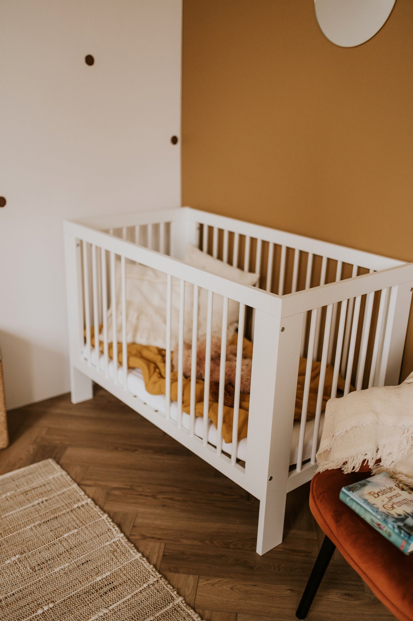 Crib Olivia Collection White 120x60 cm