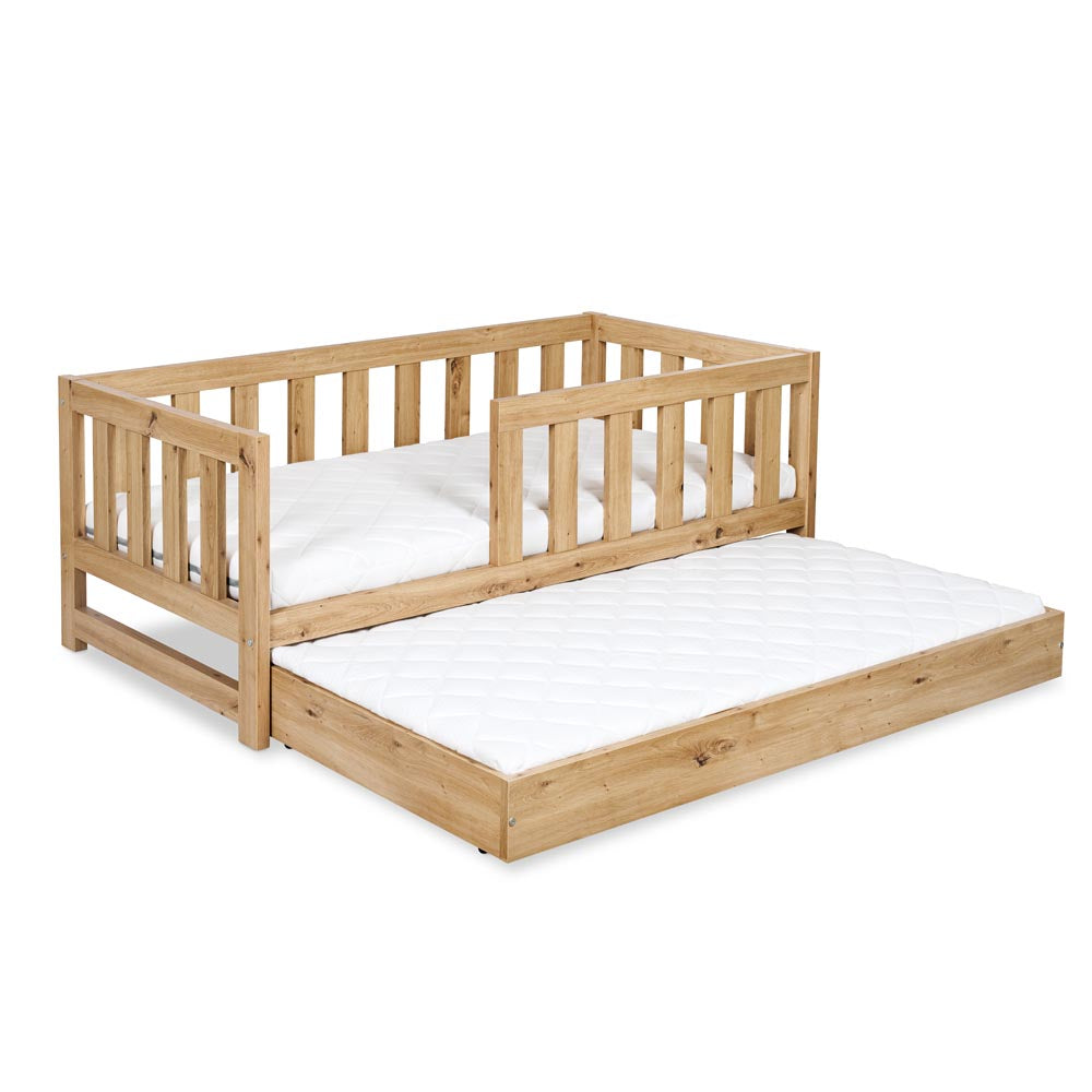 Bed Amelia Oak Collection 160x80 cm with Sleeping Container
