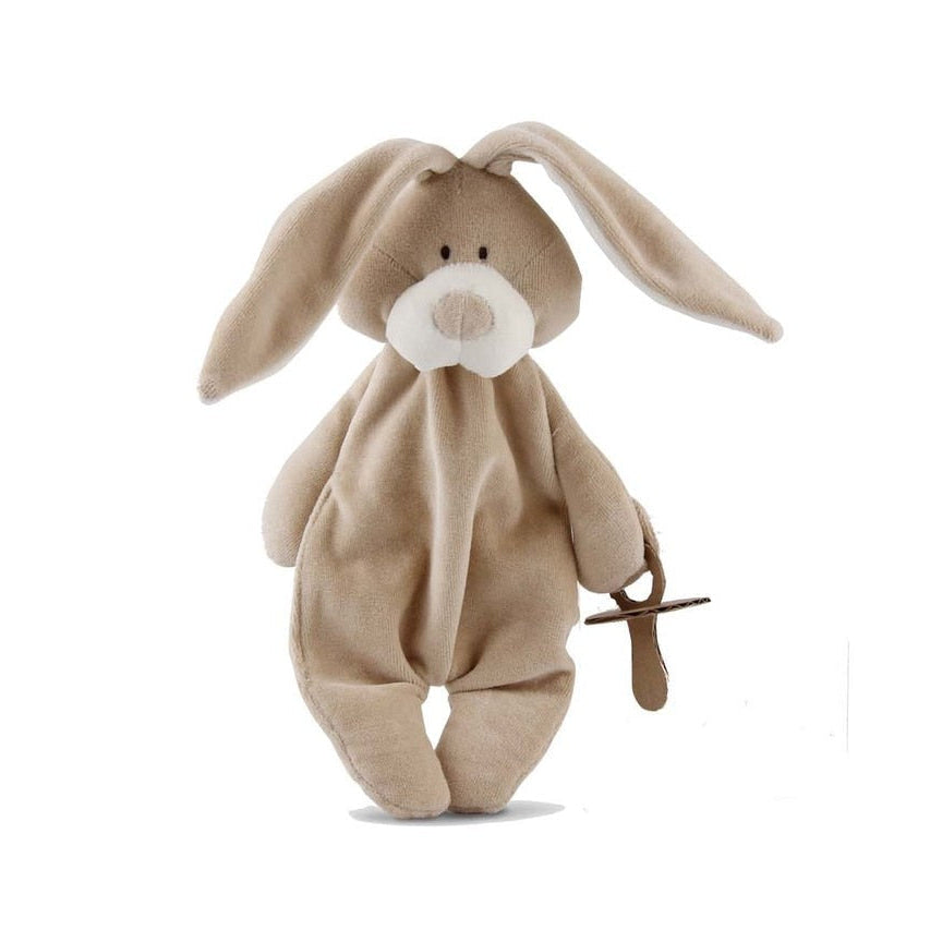 Wooly Organic Comforter Bunny with Dummy Holder
