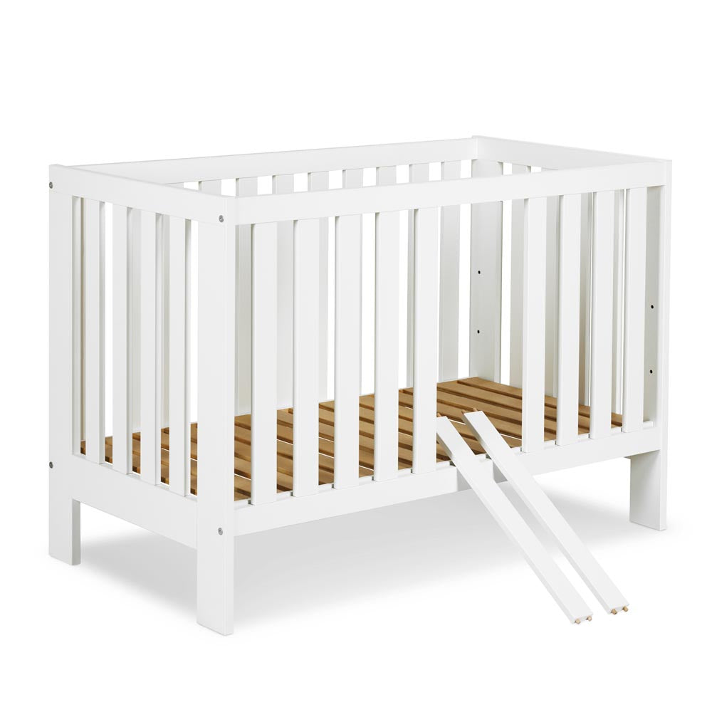 Crib Amelia II White 120x60 cm with Safery Rail