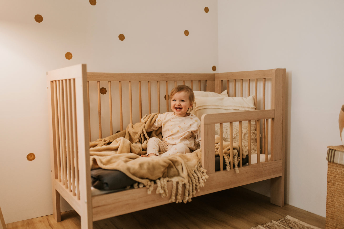 Crib Olivia Collection Beechwood 120x60 cm