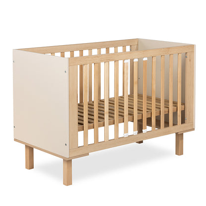 Crib Laura Champagne Collection 120x60 cm with the safety rail