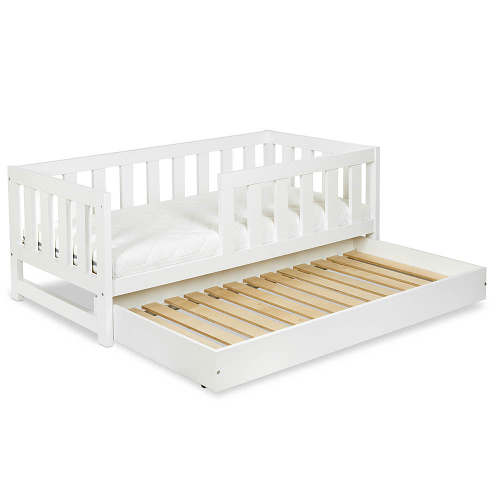 Bed Amelia White Collection 160x80 cm with Sleeping Container