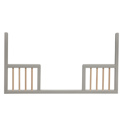 Cot Lukas Collection Soft Grey/Wax with Conversion Junior Rail 120x60 cm