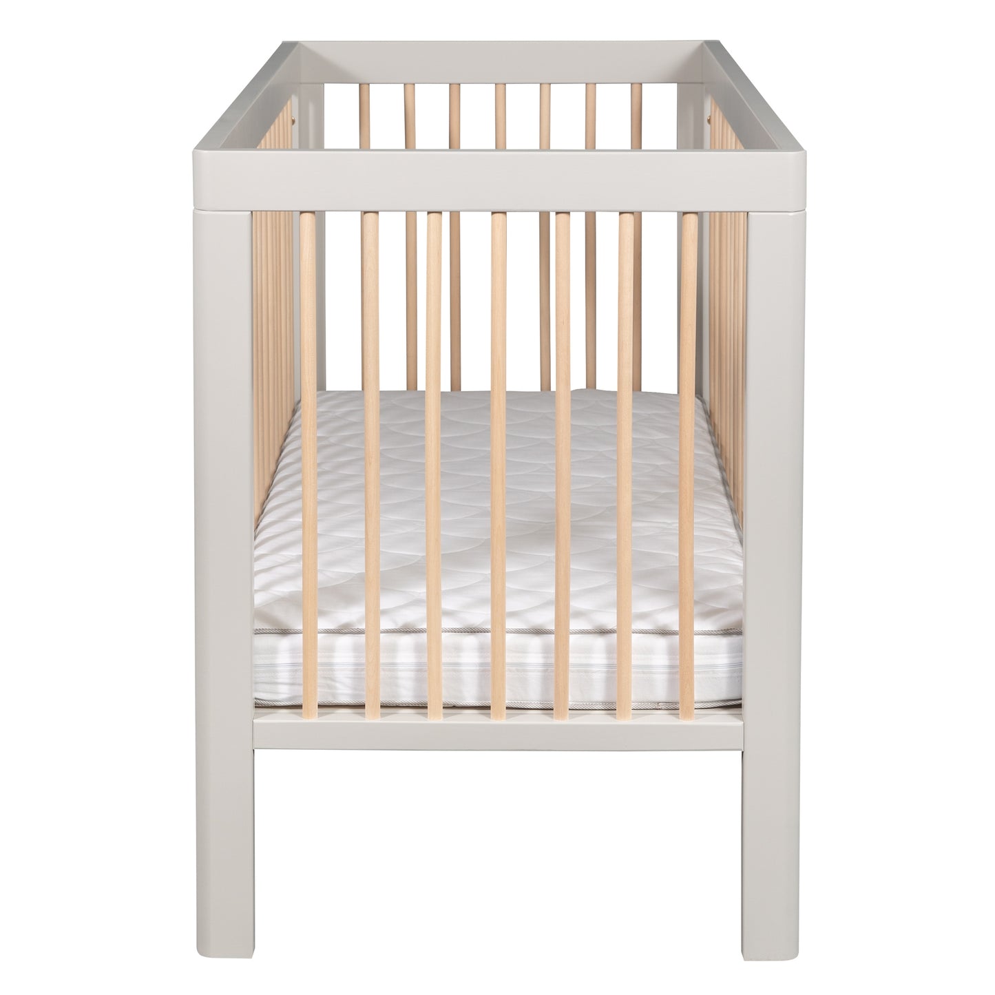 Cot Lukas Collection Soft Grey/Wax with Conversion Junior Rail