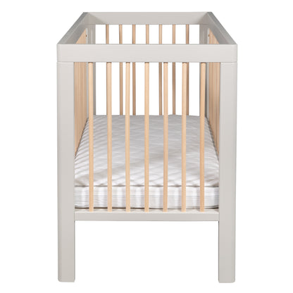 Cot Lukas Collection Soft Grey/Wax with Conversion Junior Rail 120x60 cm