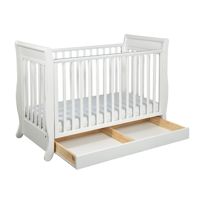 Cot Romantica Collection with Dropside and Drawer 120x60 cm