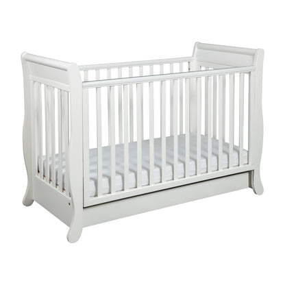 Cot Romantica Collection with Dropside and Drawer 120x60 cm