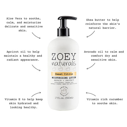 Zoey Naturals Sweet Citrus Moisturizing Loton