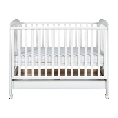 Cot Nina Collection with Dropside and Drawer 120x60 cm