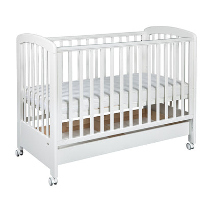 Cot Nina Collection with Dropside and Drawer 120x60 cm