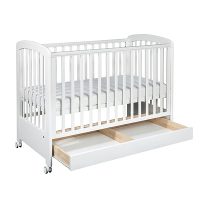 Cot Nina Collection with Dropside and Drawer 120x60 cm