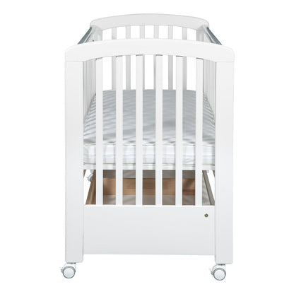 Cot Nina Collection with Dropside and Drawer 120x60 cm