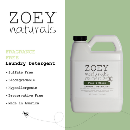 Zoey Naturals Free & Clean Laundry Detergent