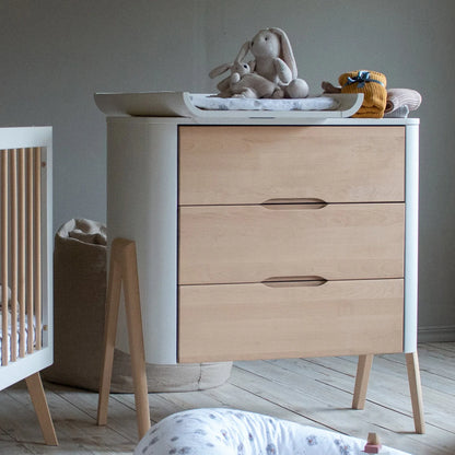 Dresser Torsten White/Wax Collection with Changing Top