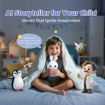 Smart AI Bunny - Interactive Educational AI Toy for Curious Young Minds