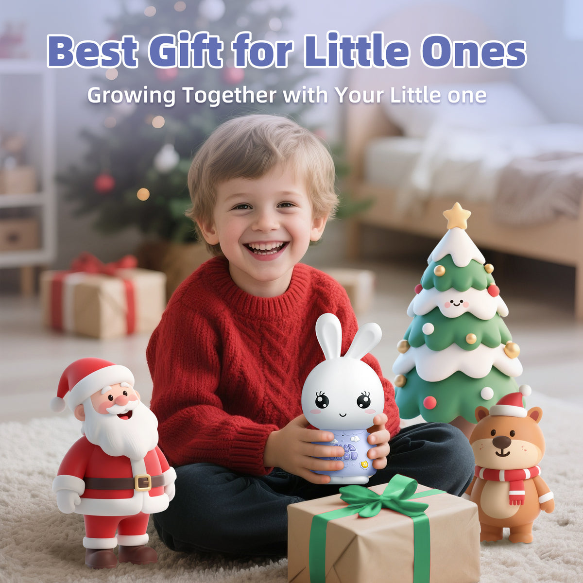 Smart AI Bunny - Interactive Educational AI Toy for Curious Young Minds