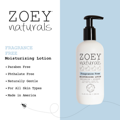 Zoey Naturals Fragrance Free Moisturizing Lotion