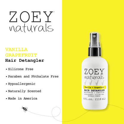 Zoey Naturals Vanilla Grapefruit Hair Detangler