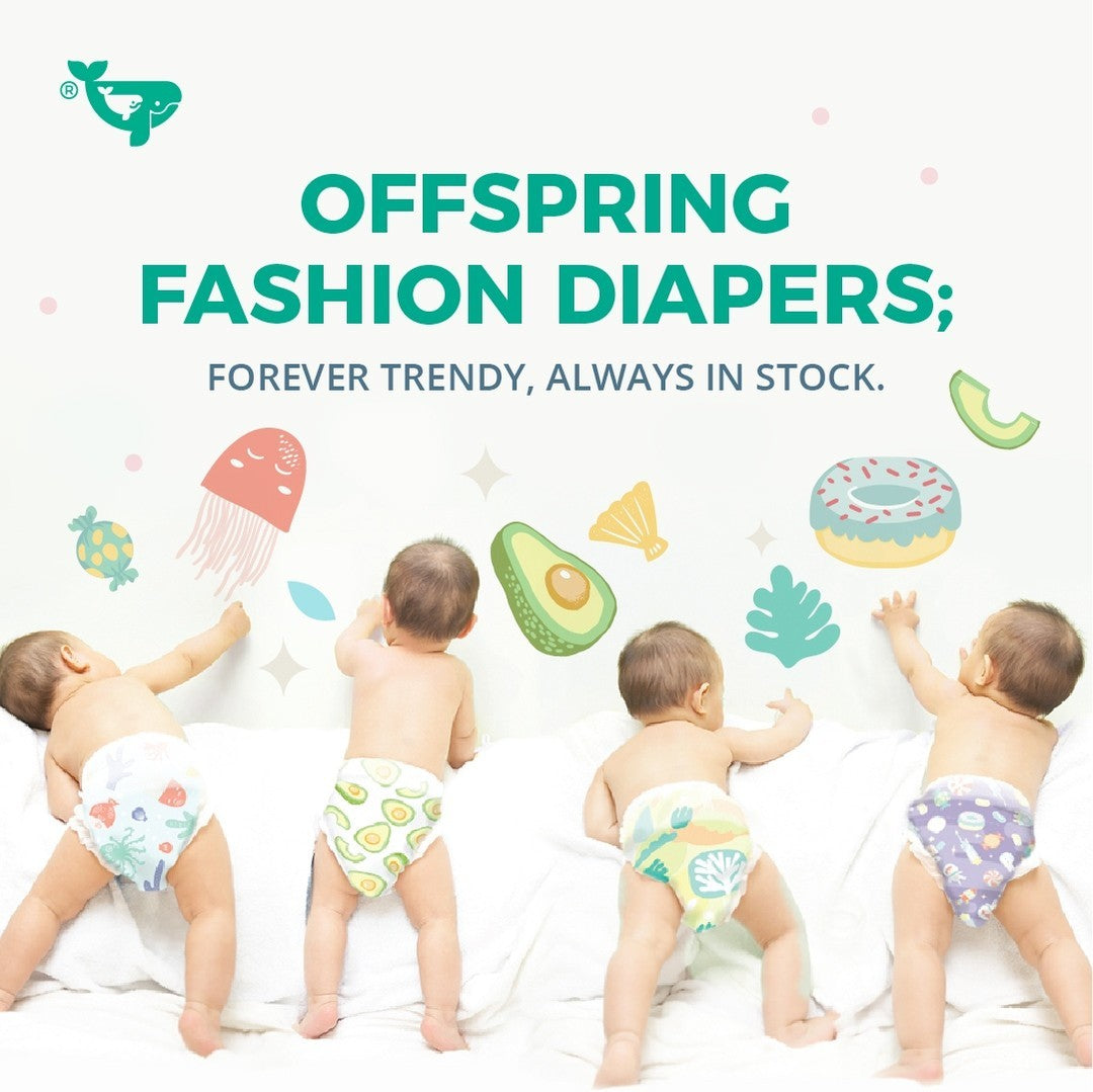 Offspring Fashion Diapers (Tape/pants size NB-XXL)