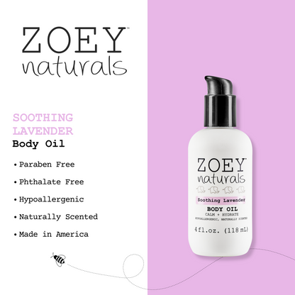 Zoey Naturals Soothing Lavender Body Oil
