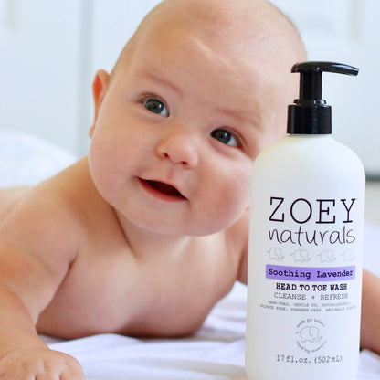 Zoey Naturals Soothing Lavender Head to Toe Wash