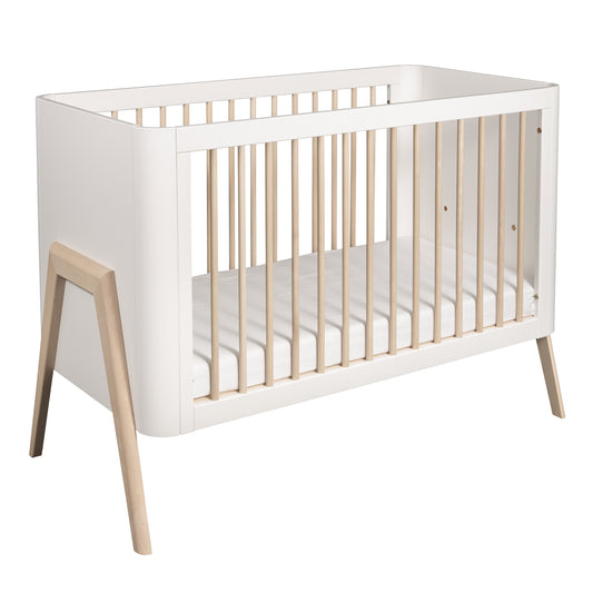 Cot Torsten Whit/Wax Collection with Conversion Junior Rail