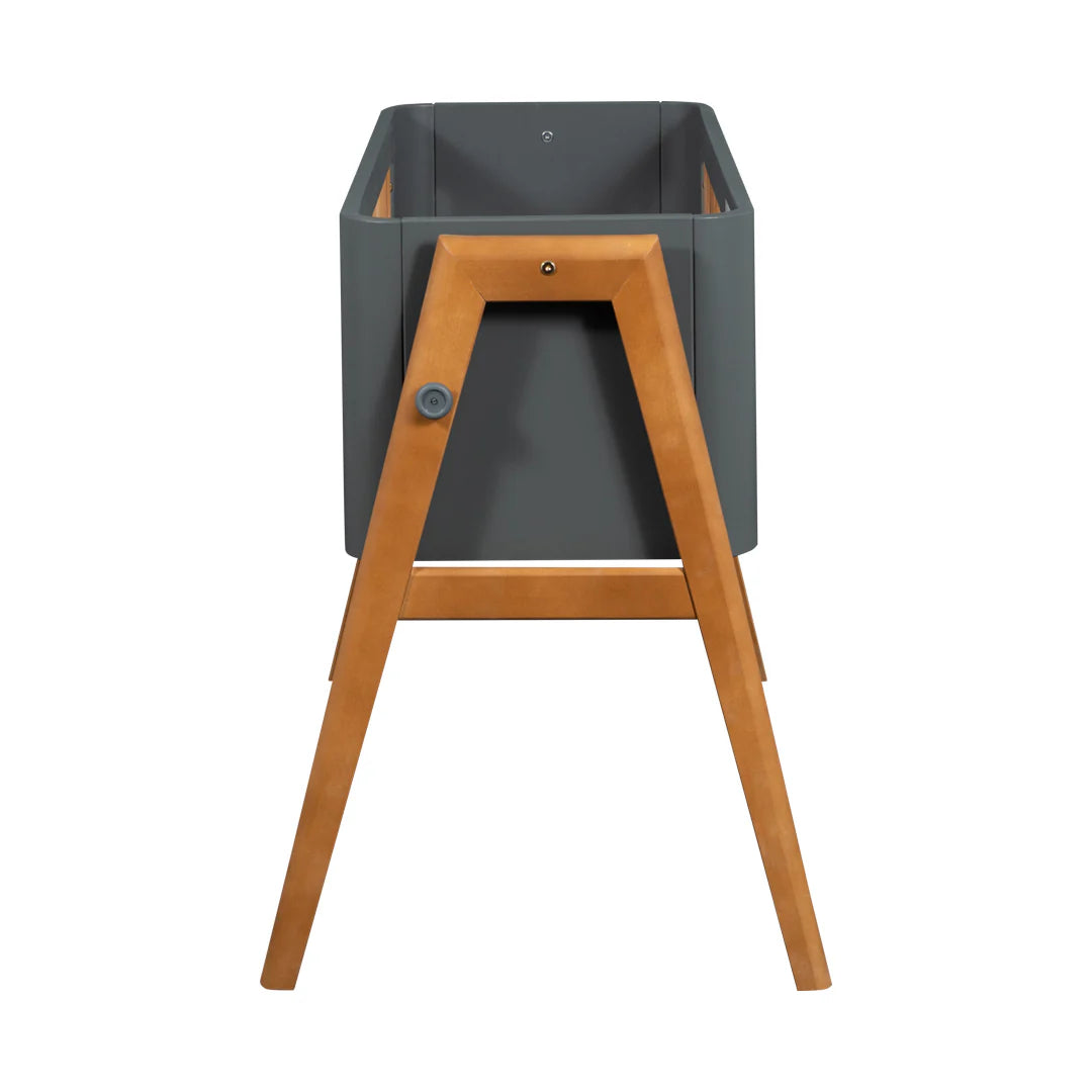 Swinging Cot Torsten Collection Seal Grey/Teak