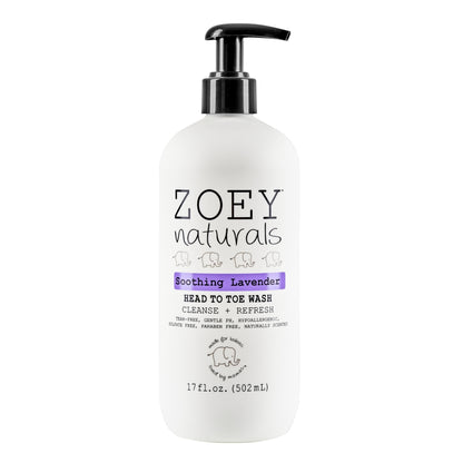 Zoey Naturals Soothing Lavender Head to Toe Wash