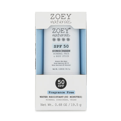 Zoey Naturals SPF 50 Mineral Sunscreen Stick