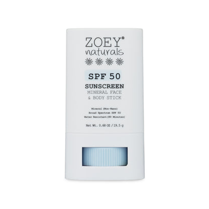 Zoey Naturals SPF 50 Mineral Sunscreen Stick