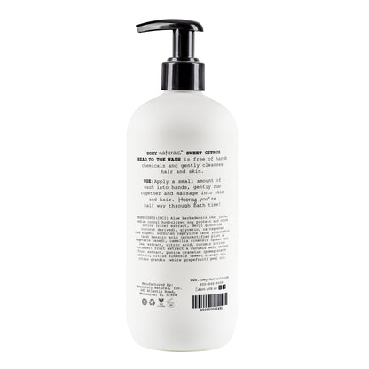 Zoey Naturals Sweet Citrus Head to Toe Wash
