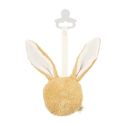 Wooly Organic Pacifier Holder - Bunny