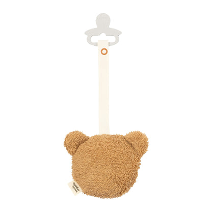 Wooly Organic Pacifier Holder - Teddy