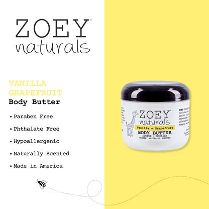 Zoey Naturals Vanilla Grapefruit Body Butter