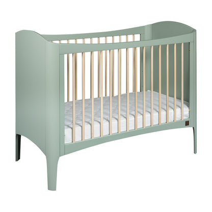 Cot Wave Collection Light Green/Wax 120x60 cm