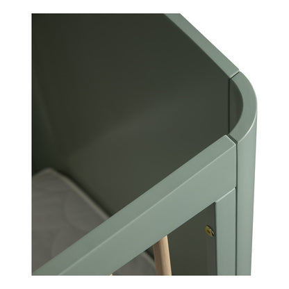 Cot Wave Collection Light Green/Wax 120x60 cm