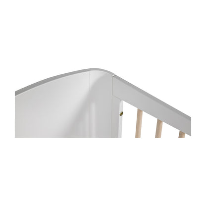 Cot Wave Collection White/Wax with Conversion Rail 120x60 cm